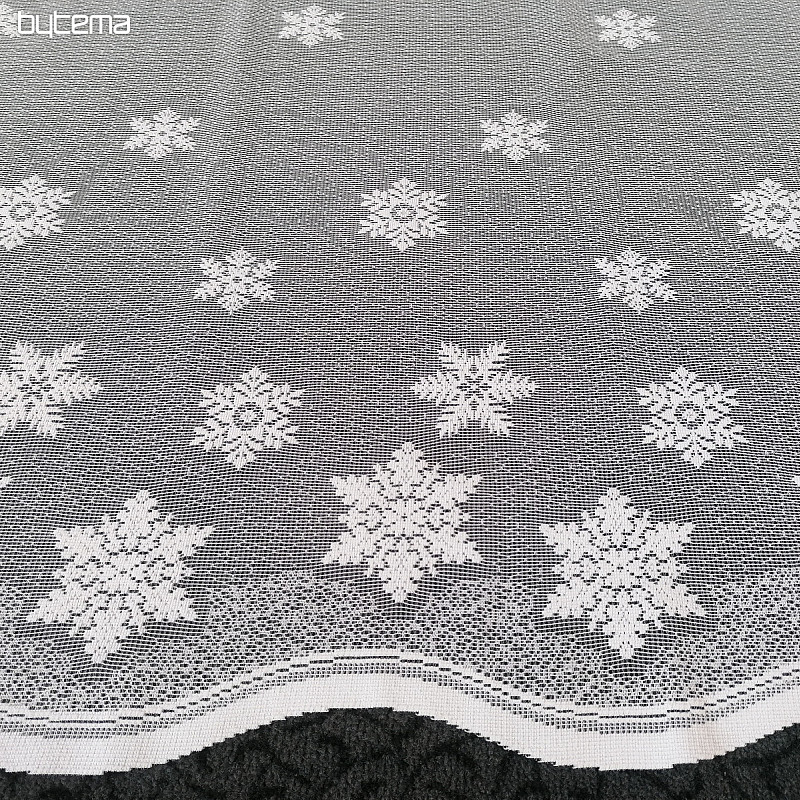 Rideau jacquard de NOËL avec vitraux FLAKES II