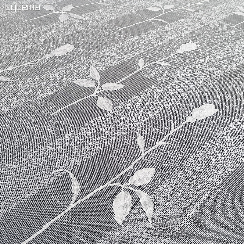 Rideau jacquard 300 cm tulipes