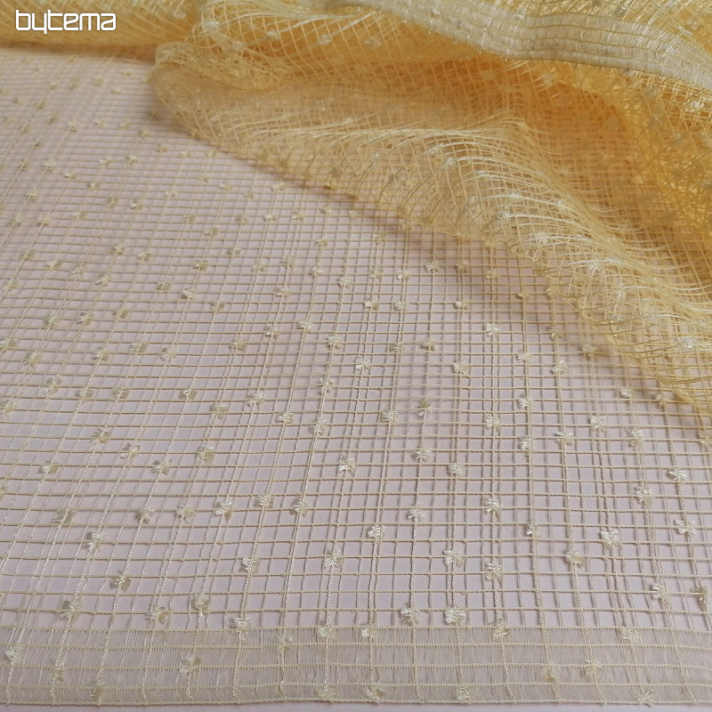 Rideau en maille 2423/c26/260 jaune