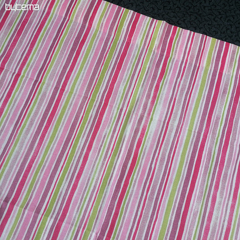 Rideau décoratif Rayures rose 130x248 cm