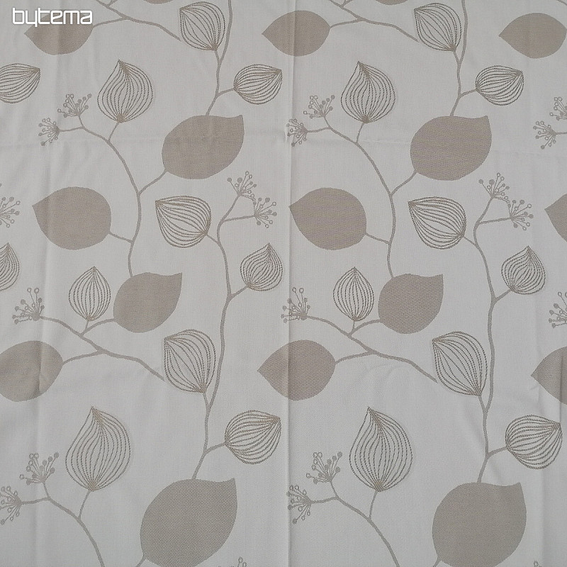 Rideau décoratif Fleurs beiges 135x250 cm