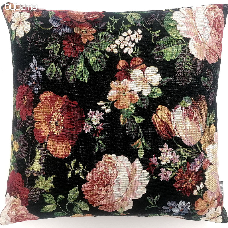 Taie d&#39;oreiller tapisserie ROSE NOIRE