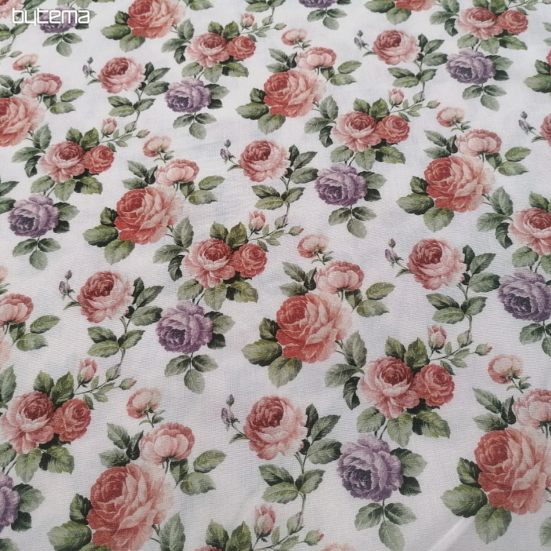 Tissu coton CEREZA ROSES