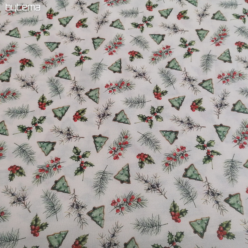 Tissu en coton GALLETAS arbres