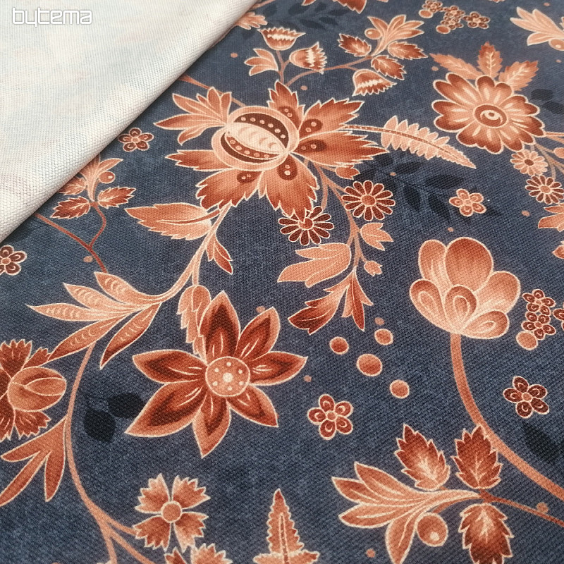 Tissu décoratif VARANASI-J bleu