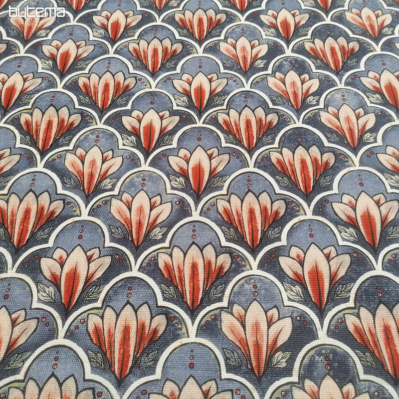 Tissu décoratif VARANASI-G bleu