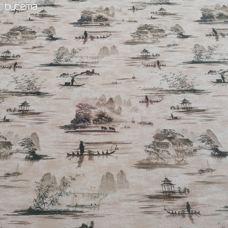 Tissu décoratif PEKIN-G bateaux