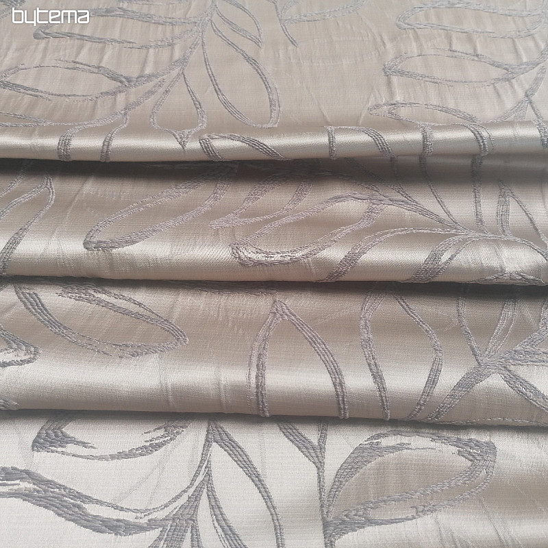 Tissu décoratif SALVIA 79 doré-beige-gris