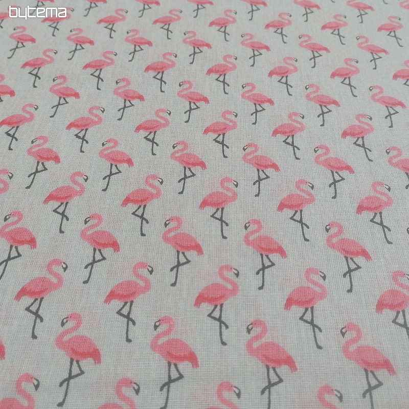 Tissu déco FLAMINGO gris