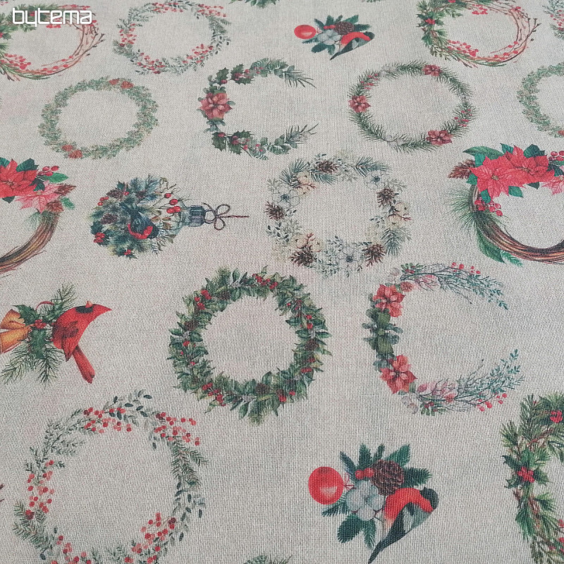 Couronnes de tissu décoratives de Noël