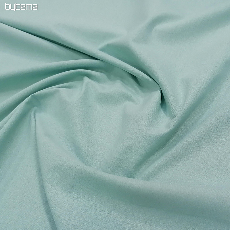 Tissu coton UNI JADE vert menthe