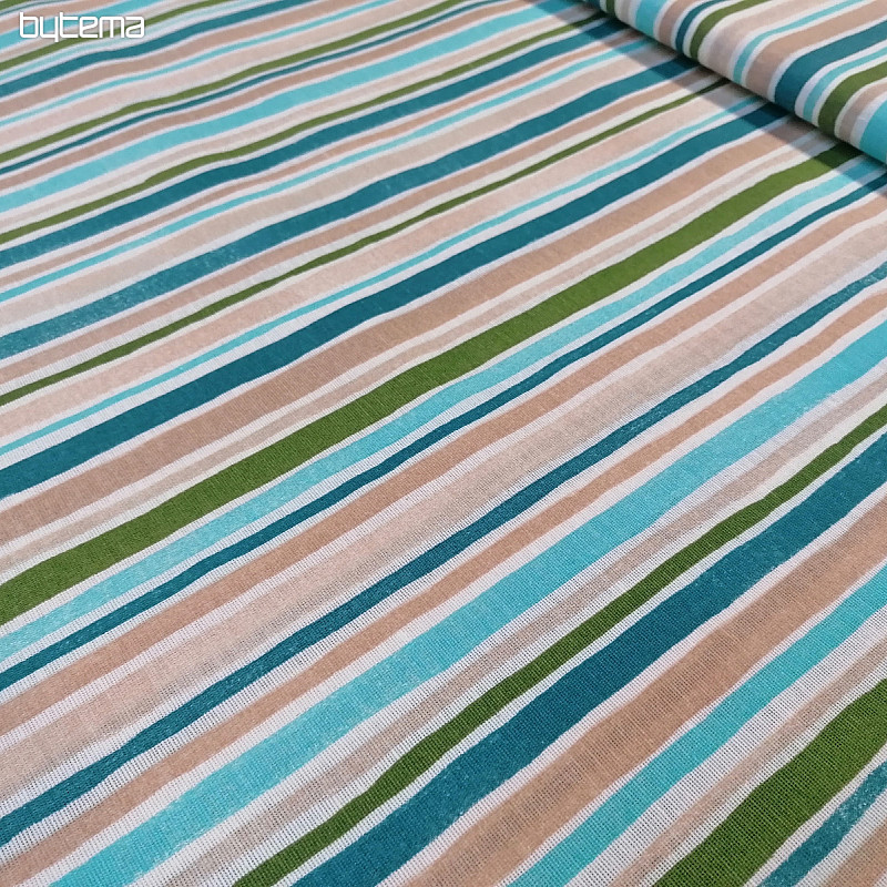 Tissu déco EUGEN turquoise