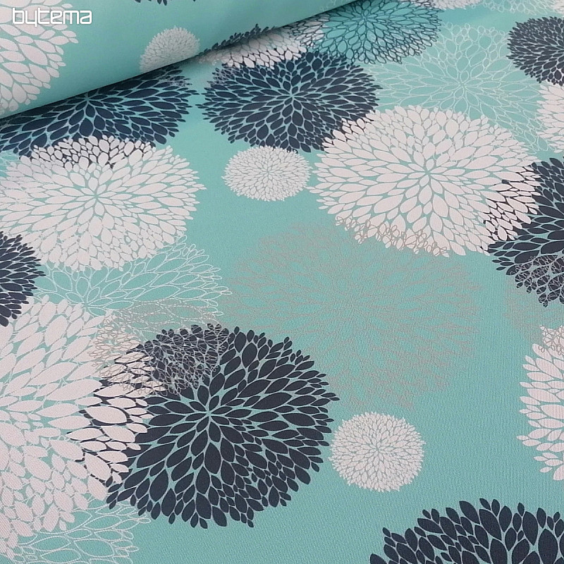 Tissu déco BLACK OUT Astra turquoise