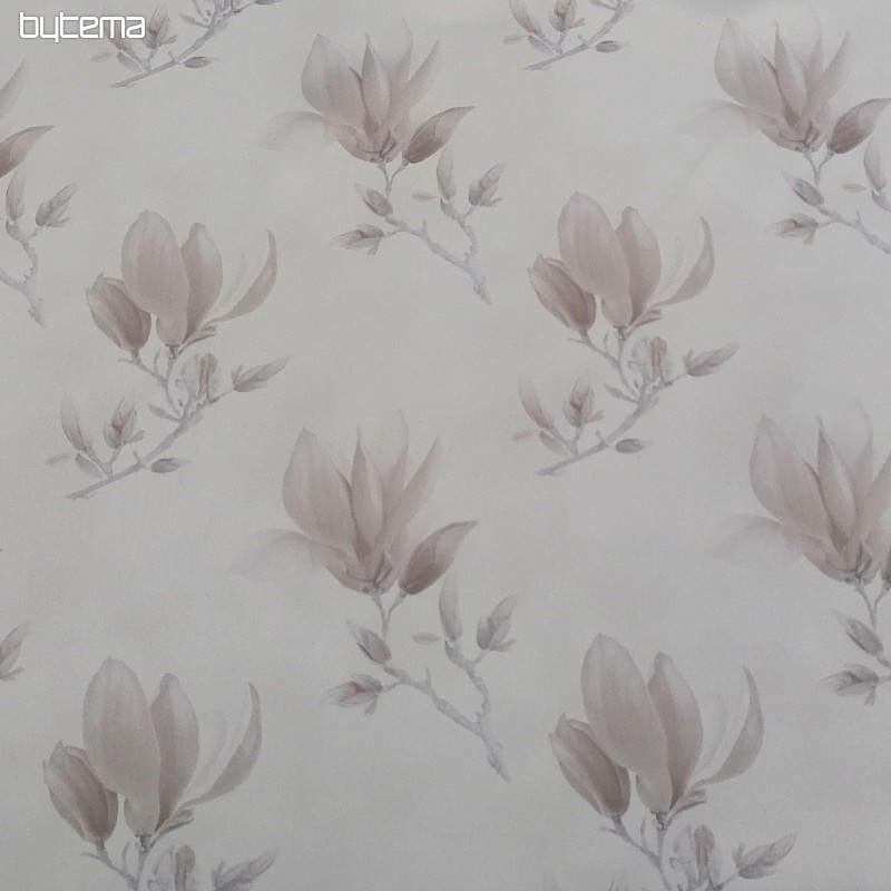 Tissu décoratif BLACK OUT MAGNOLIA marron