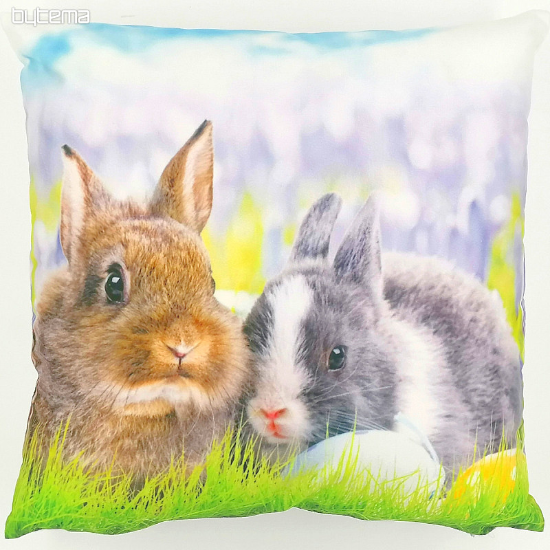 Couverture décorative de Pâques DEUX LAPIN