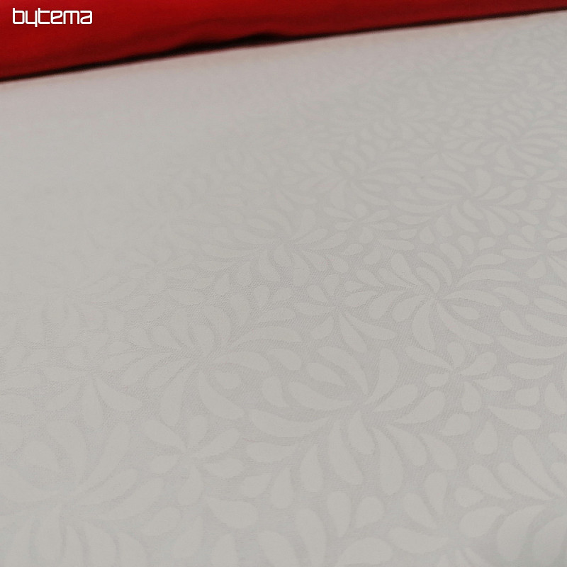Tissu coton Sarah satiné blanc