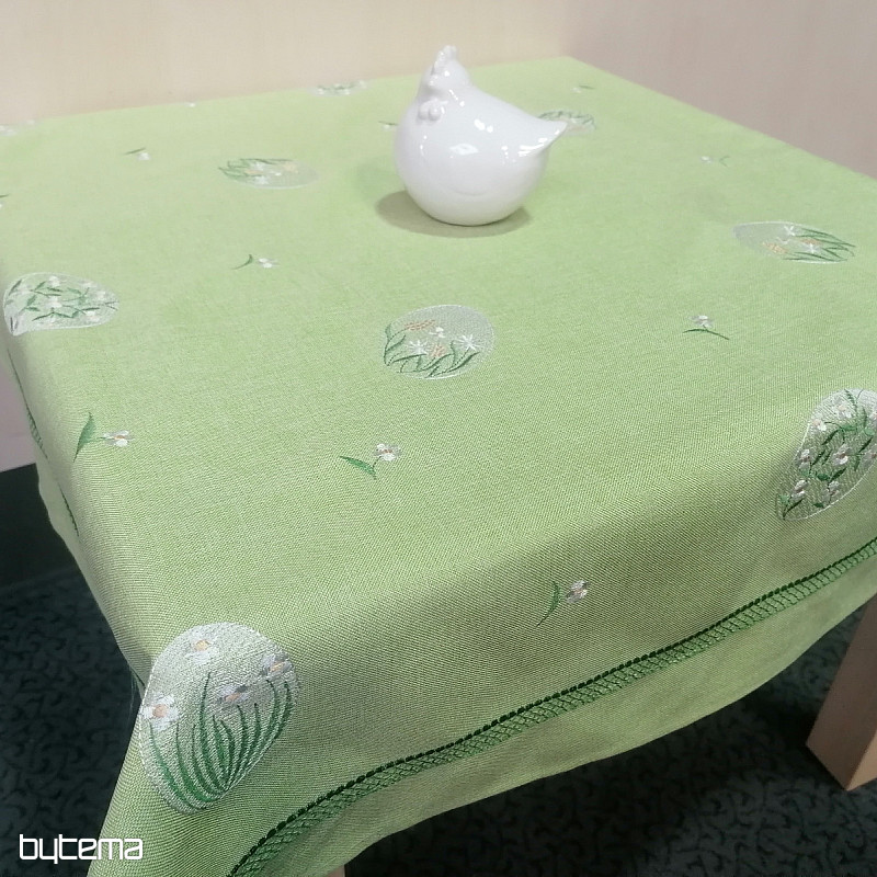 Nappe et foulards de Pâques brodés Oeuf de PÂQUES