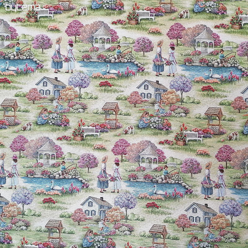 Tissu tapisserie JARDIN DU PARADIS