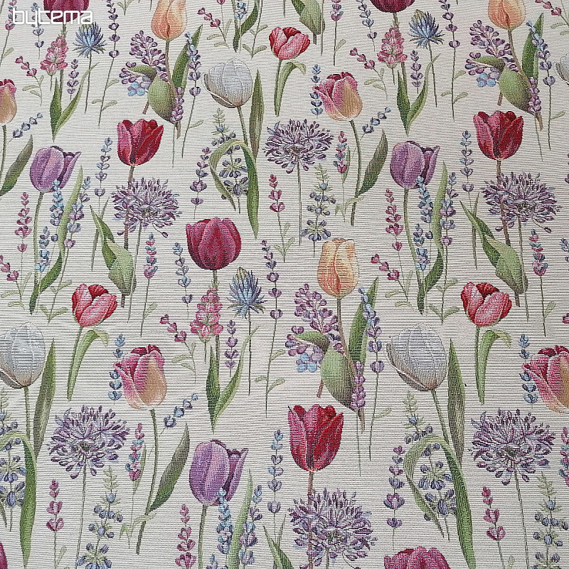 Tissu tapisserie TULIPES - PRINTEMPS