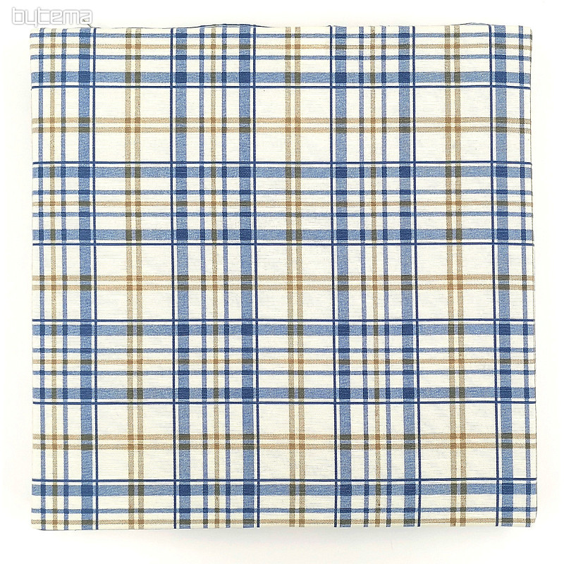 Coussins de chaise Laura carreaux bleu