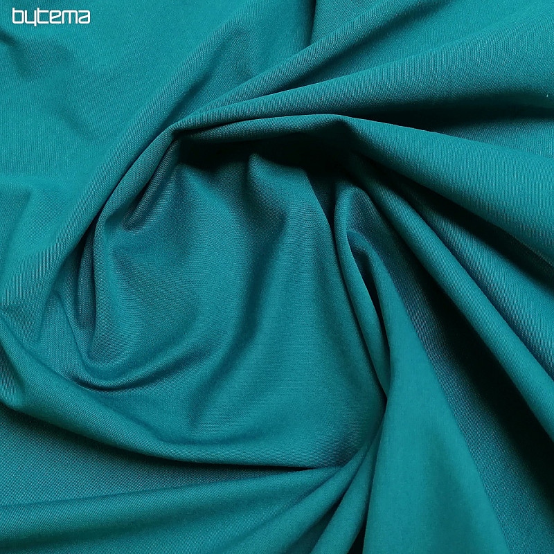 Tricot de coton TEINTURE foncé. turquoise