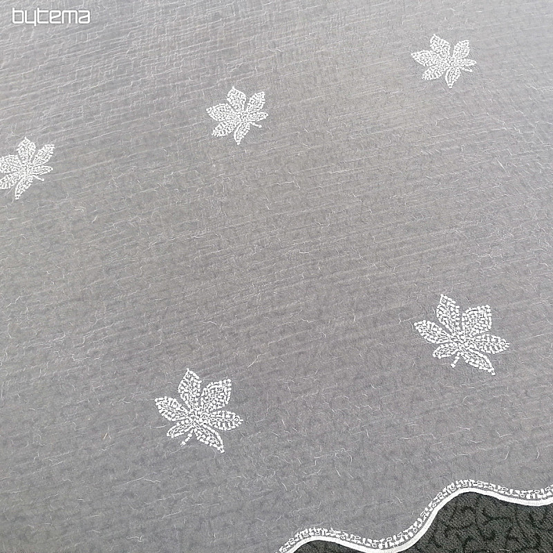 Rideau de luxe brodé - feuilles