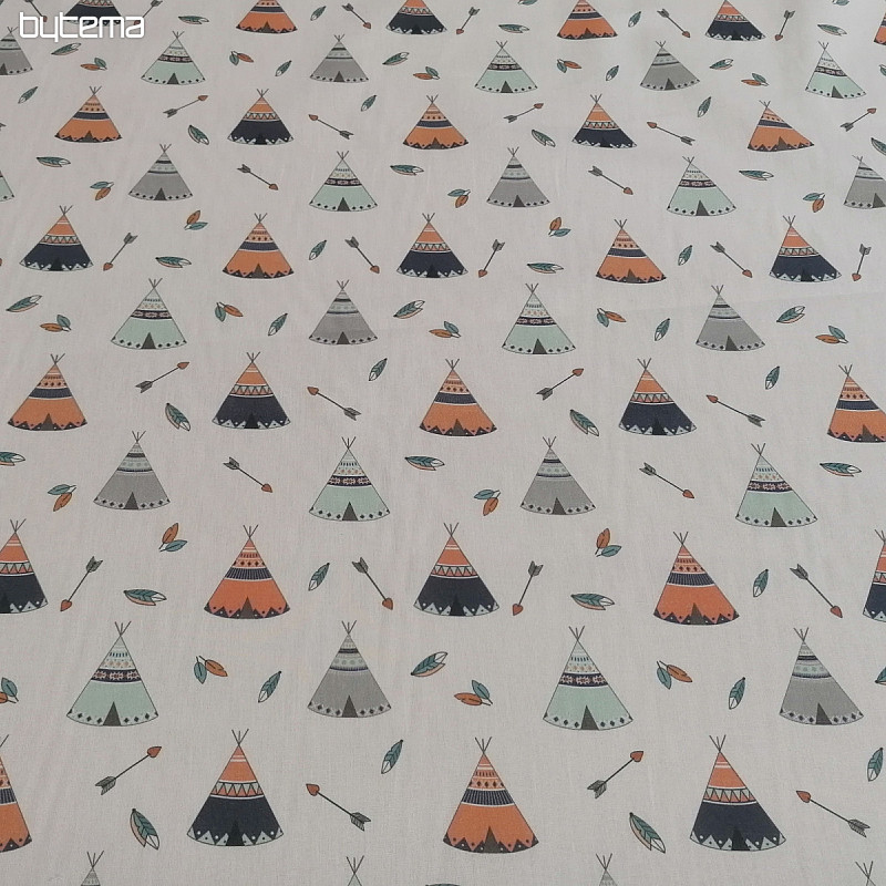 Tissu en coton tipi