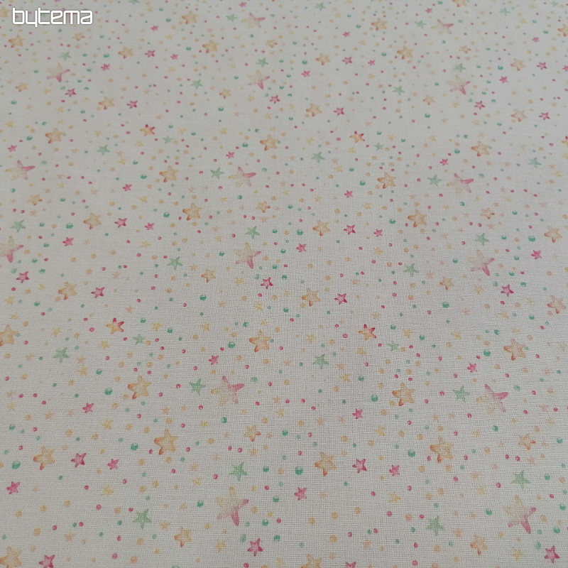 Tissu en coton MINI ÉTOILES