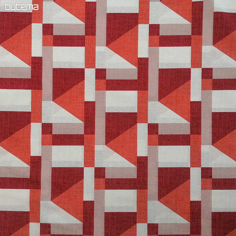 Tissu déco Geo rouge