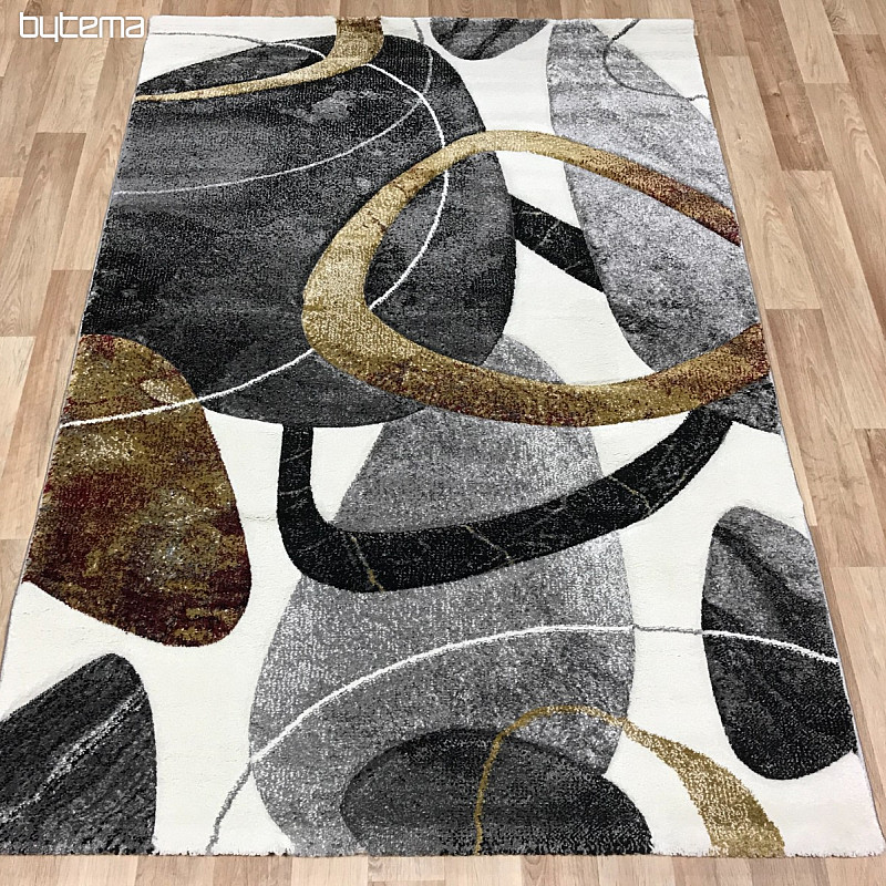 Tapis moderne DIAMANT cercles géométriques