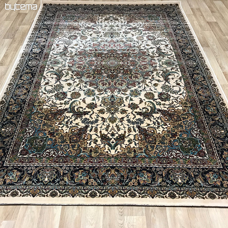 Tapis acrylique de luxe RAZIA 5503 marron / blanc