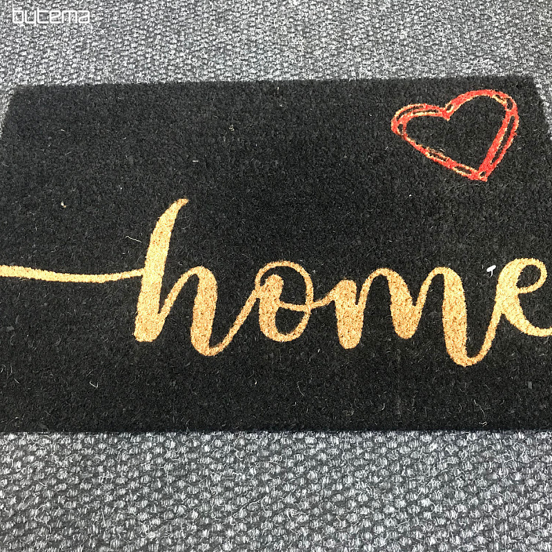Paillasson HEART AND HOME noir