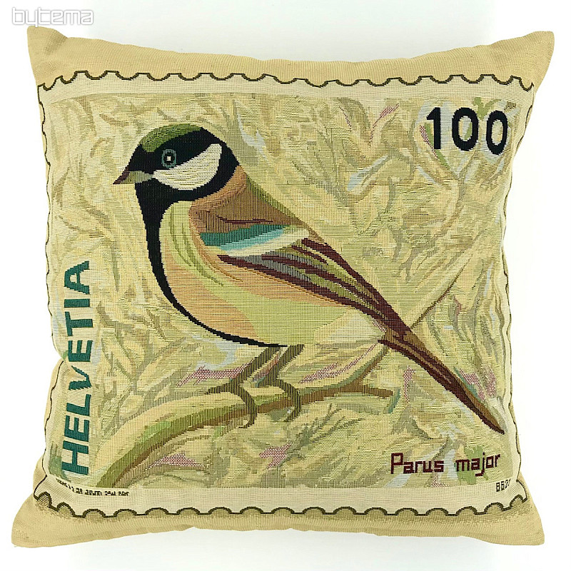 Taie d&#39;oreiller décorative POST STAMP BIRDS