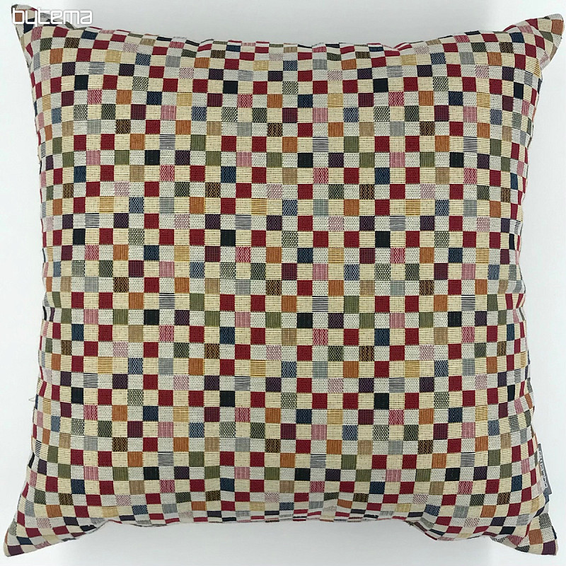 Housse de coussin tapisserie ÉCHECS