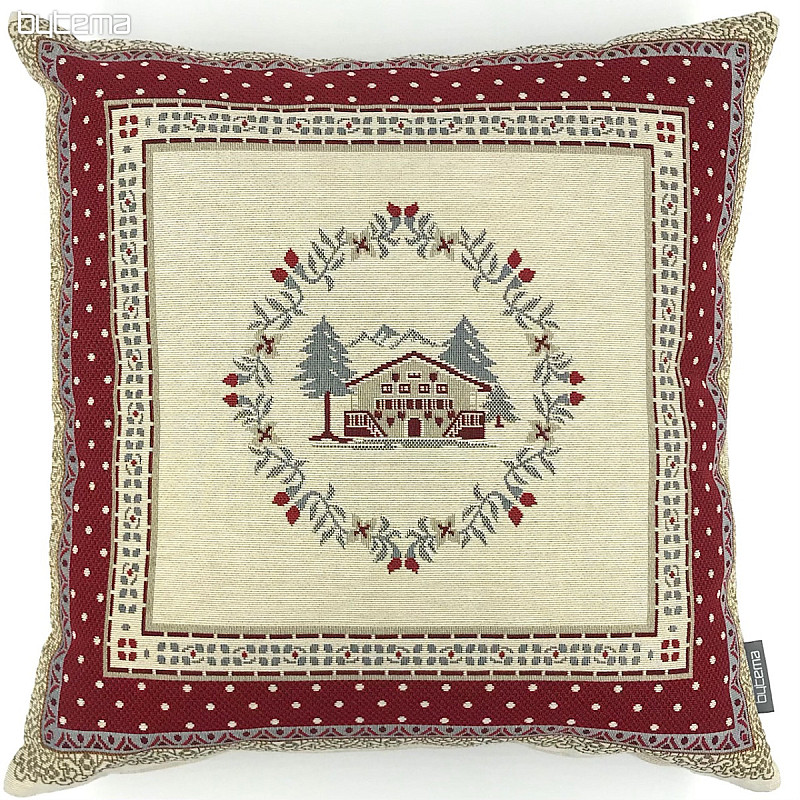 Housse de coussin tapisserie ALPES TYROLIENNES 1