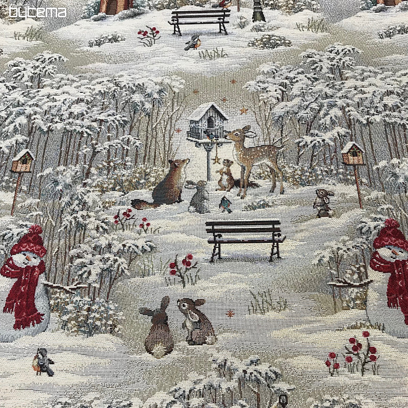 Tissu pour tapisserie NUIT HIVER