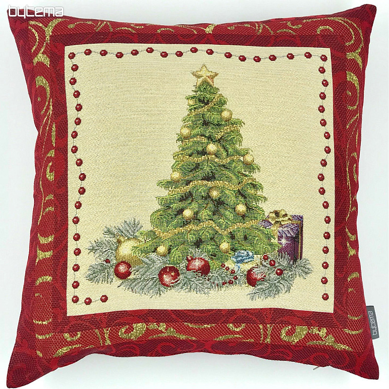 Housse de coussin décoration de Noël ARBRE DANS UN CADRE
