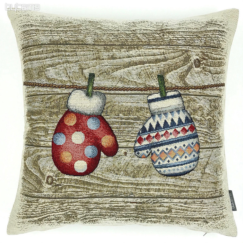 Couverture tapisserie de Noël COUNTRY GLOVES