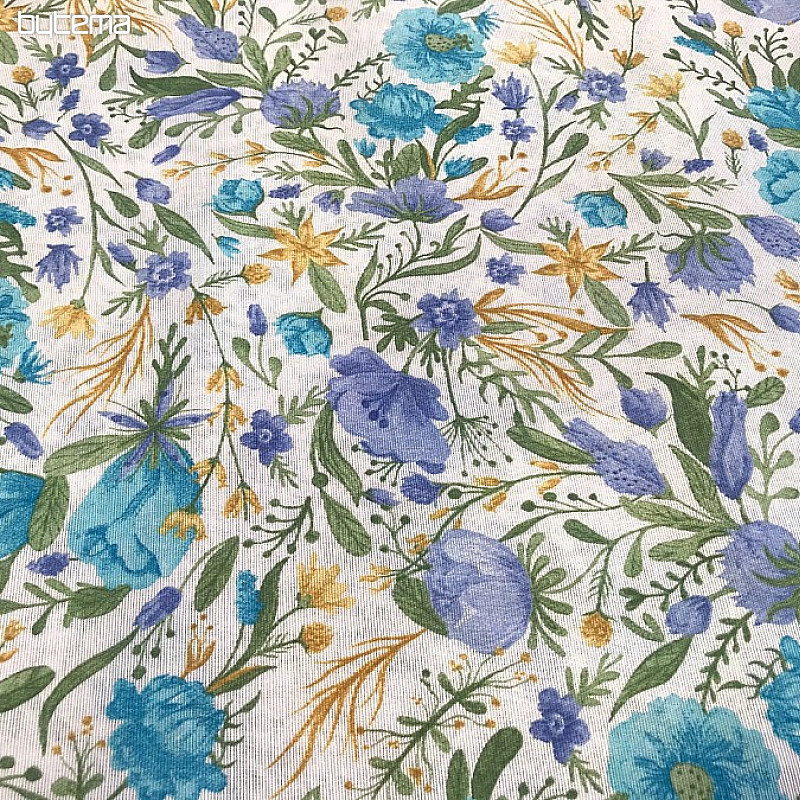 Nappe - CLARA fleurs bleues