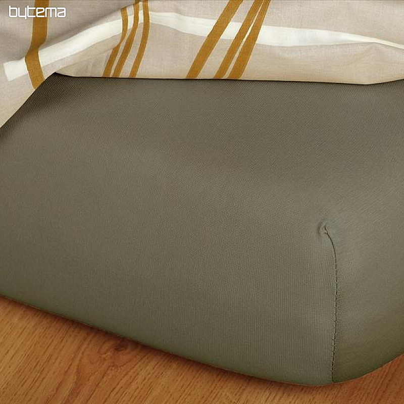 Drap de lit en jersey couleur OPAL