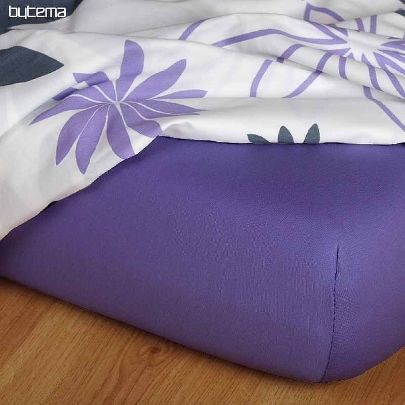 Drap de lit en jersey couleur VIOLET