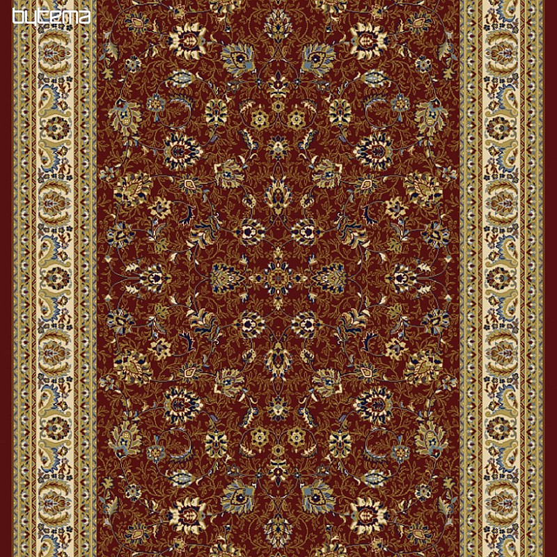 Tapis en pièce KENDRA rouge