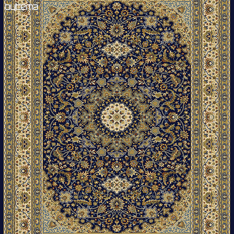 Tapis en pièce KENDRA 711 bleu / beige