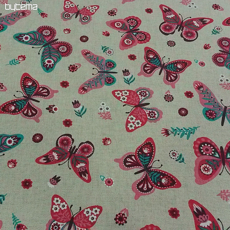 Tissu décoratif PAPILLON