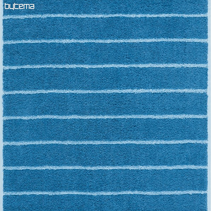 Serviette et drap de bain luxe LINE 366 bleu