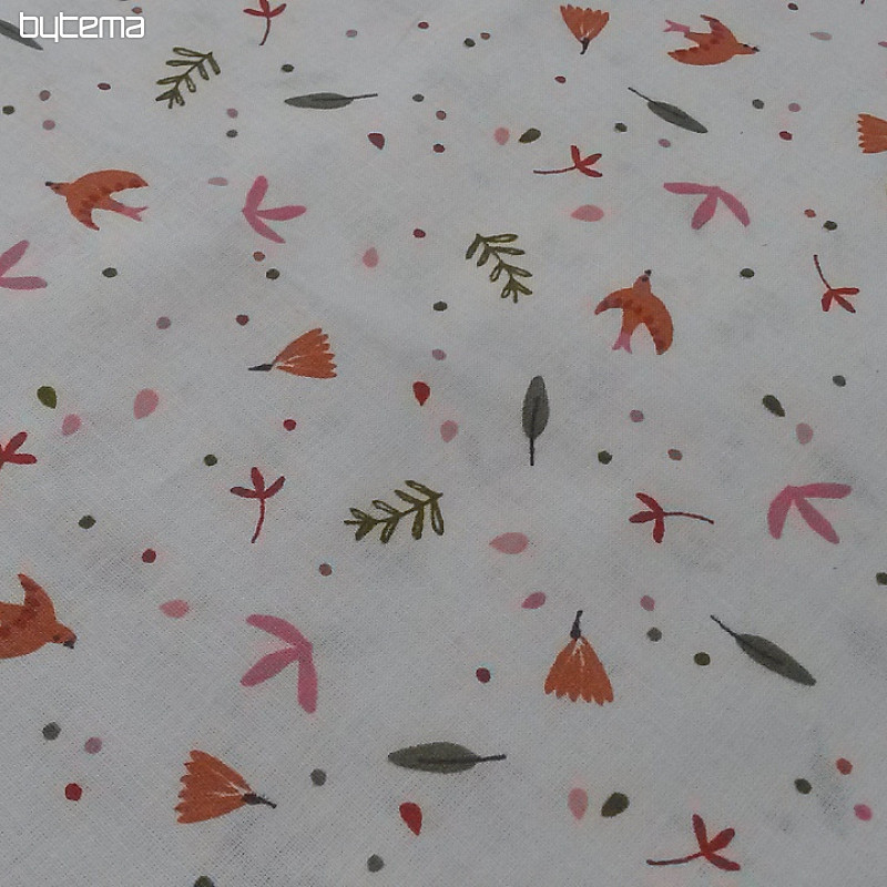 Tissu coton FEUILLES DE PAUL
