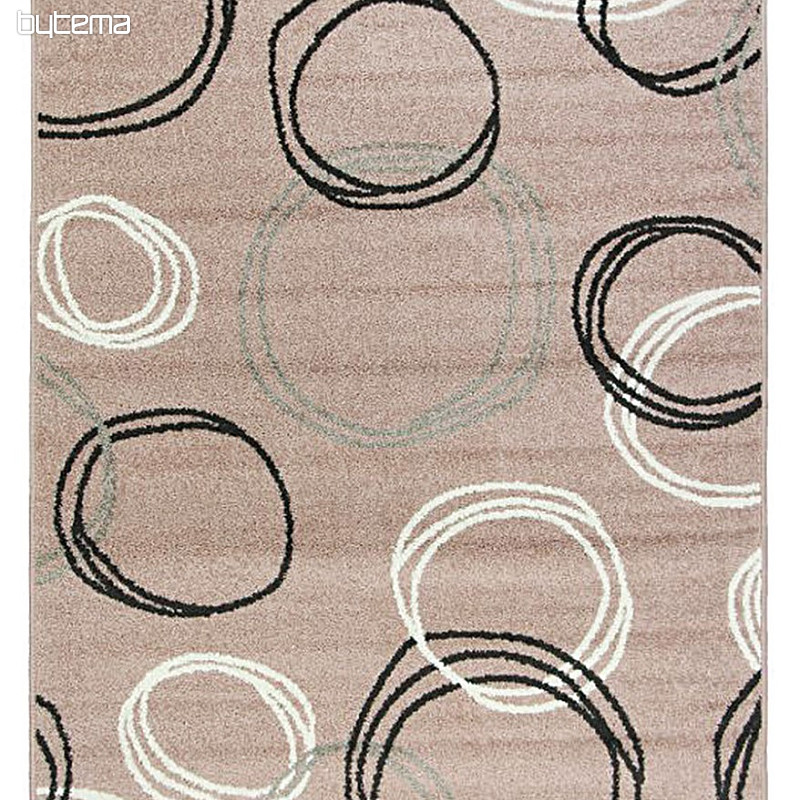 Pièce tapis LOTTO cercles beige