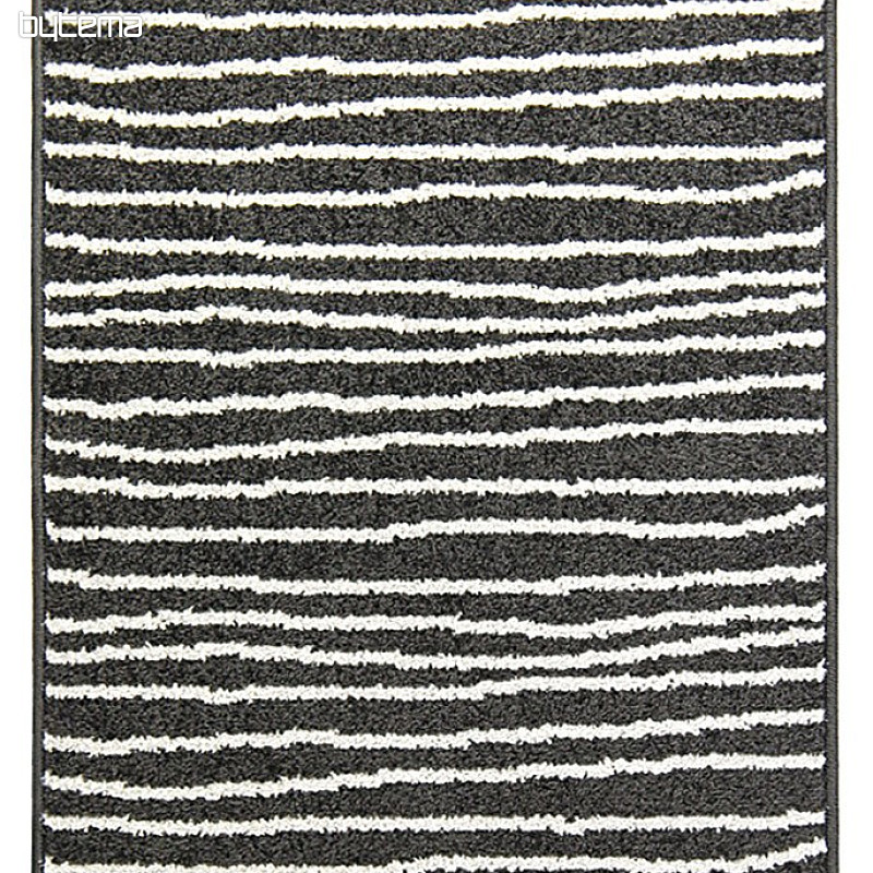 Tapis en pièces LOTTO rayures noir/blanc