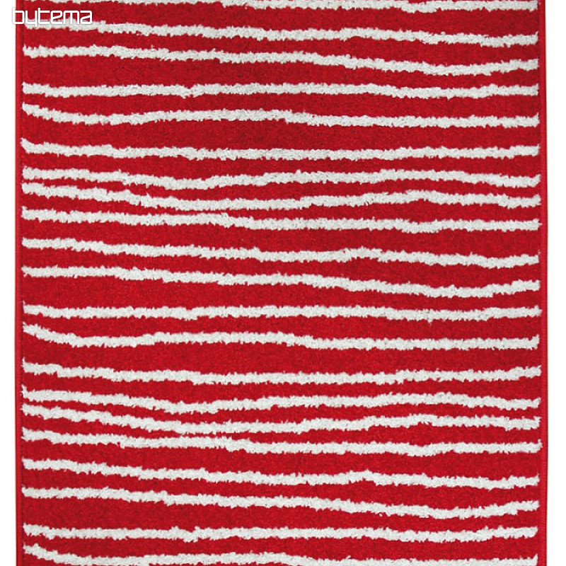 Tapis en pièces LOTTO rayures rouge/blanc