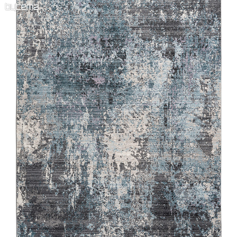 Tapis moderne MEDELLIN 400 argent / bleu